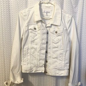 Loft white denim jacket